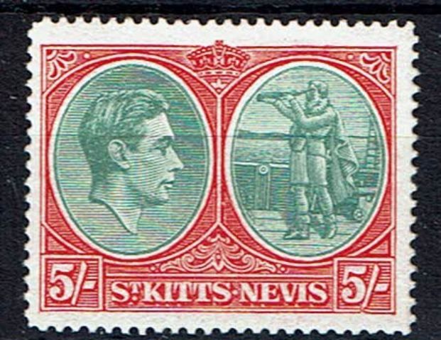 Image of St Kitts Nevis SG 77ba LMM British Commonwealth Stamp